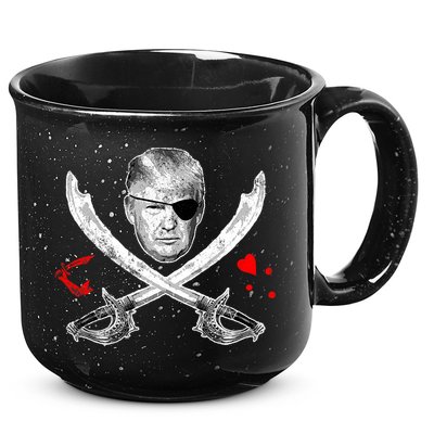Dread Pirate Donald Trump Pirate Flag 2024 15oz Campfire Ceramic Mug