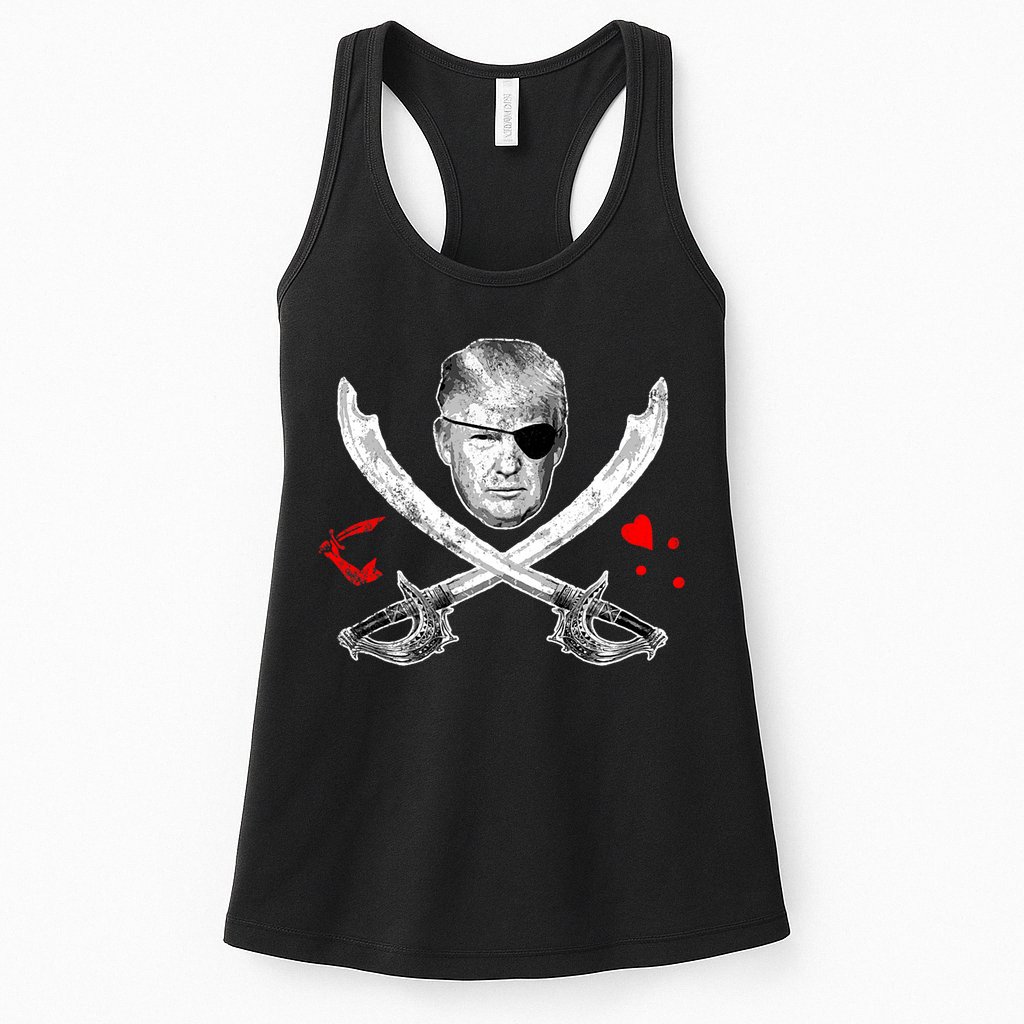 Dread Pirate Donald Trump Pirate Flag 2024 Womens Tank Top