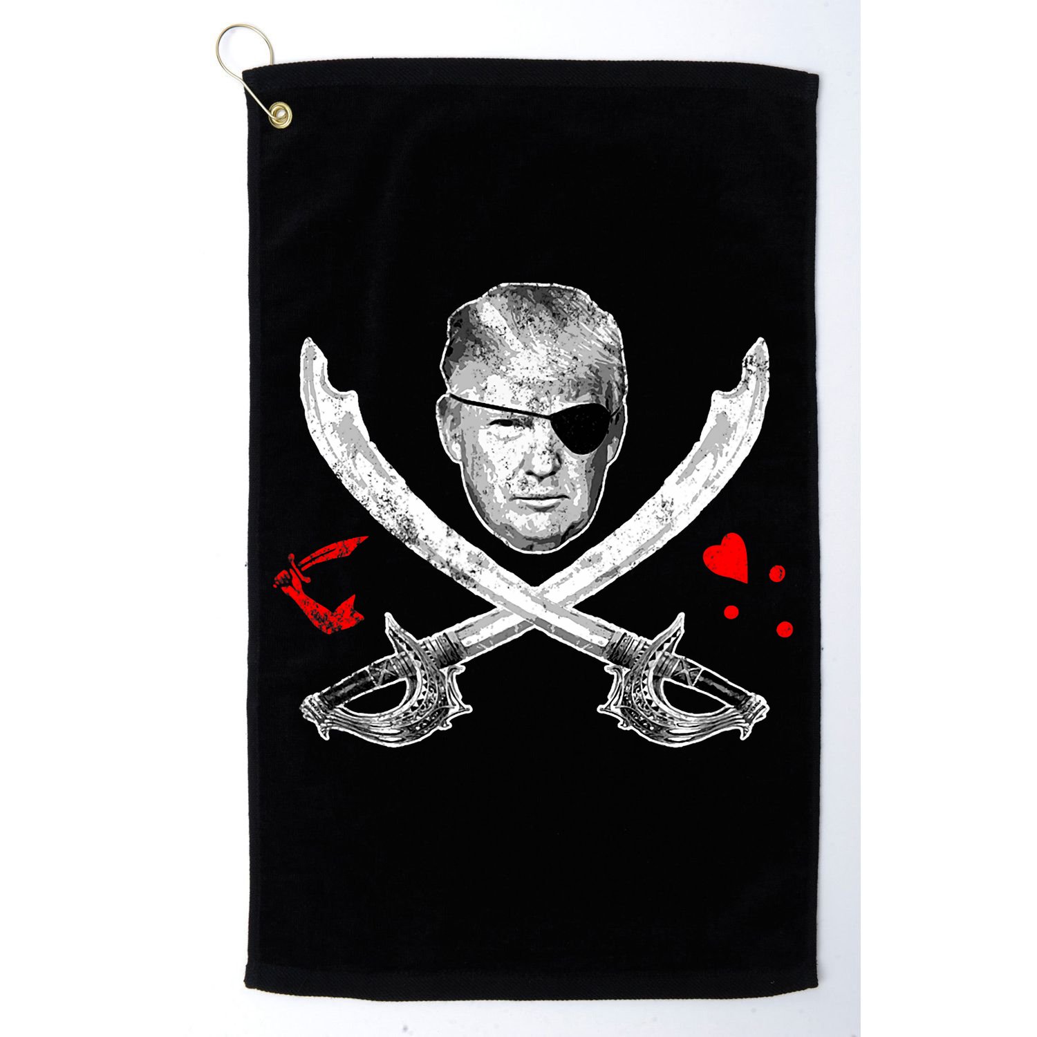 Dread Pirate Donald Trump Pirate Flag 2024 Golf Towel