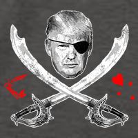 Dread Pirate Donald Trump Pirate Flag 2024 Vector Backpack