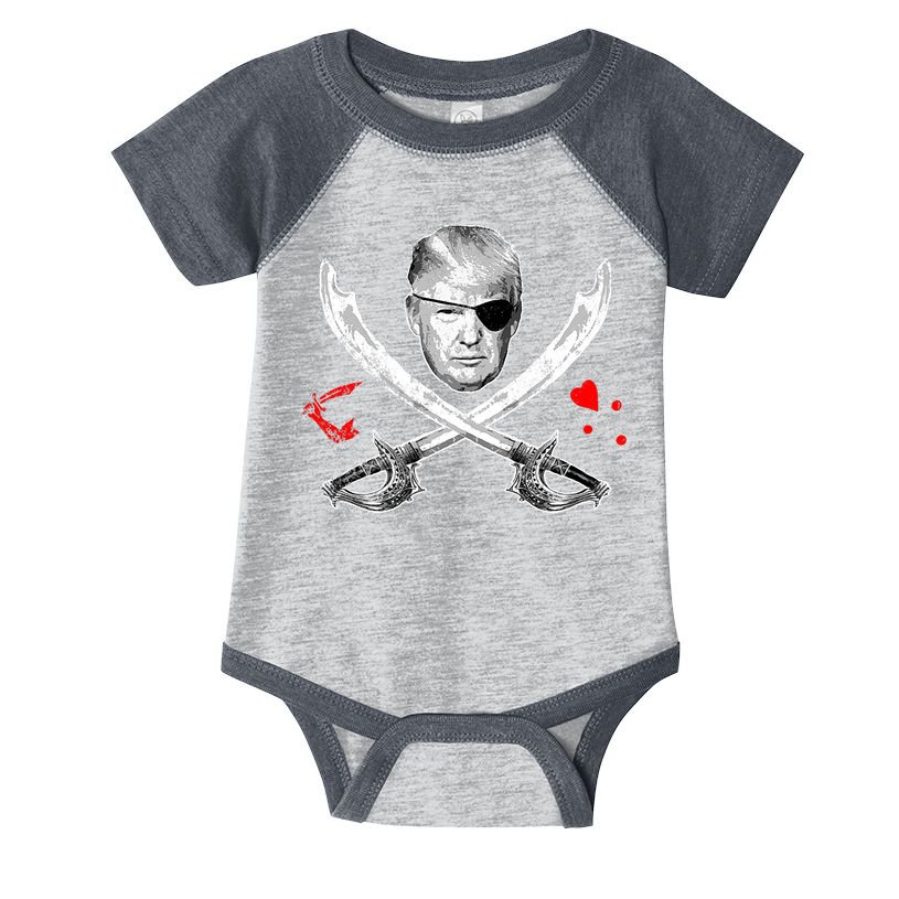 Dread Pirate Donald Trump Pirate Flag 2024 Infant Baby Jersey Bodysuit