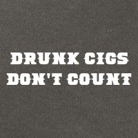 Drunk People Doing Things Drunk Cigs DonT Count Cotton Canvas Backpack