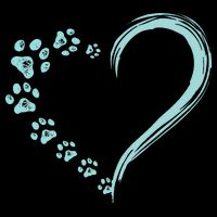 Dog Puppy Dogs Paw Print Heart Dog Mom Cute Gift 16 in Basic Backpack