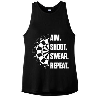 Darts Problems Dartboard Fun Hobby Dart Player Ladies PosiCharge Tri-Blend Wicking Tank