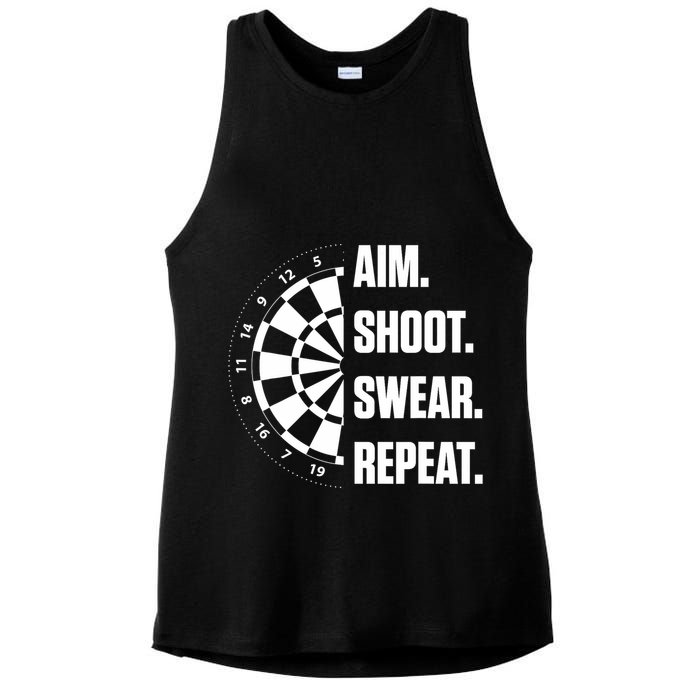 Darts Problems Dartboard Fun Hobby Dart Player Ladies PosiCharge Tri-Blend Wicking Tank