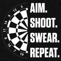 Darts Problems Dartboard Fun Hobby Dart Player Ladies PosiCharge Tri-Blend Wicking Tank