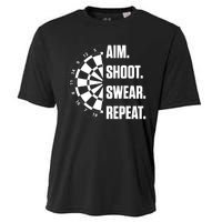 Darts Problems Dartboard Fun Hobby Dart Player Cooling Performance Crew T-Shirt