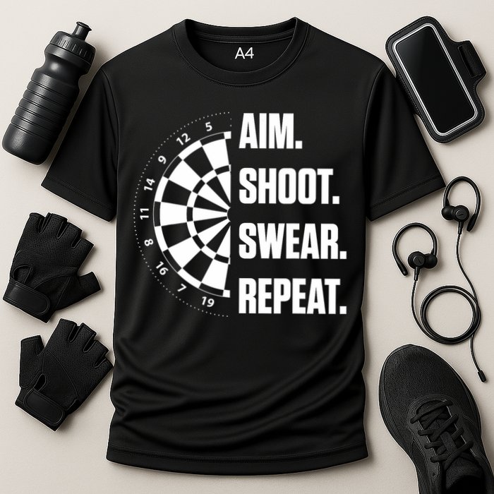Darts Problems Dartboard Fun Hobby Dart Player Performance Shirt