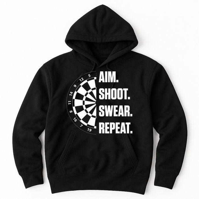 Darts Problems Dartboard Fun Hobby Dart Player Hoodie