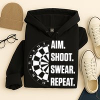 Darts Problems Dartboard Fun Hobby Dart Player Hoodie