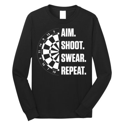 Darts Problems Dartboard Fun Hobby Dart Player Long Sleeve Shirt