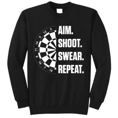 Darts Problems Dartboard Fun Hobby Dart Player Sweatshirt