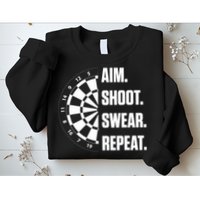 Darts Problems Dartboard Fun Hobby Dart Player Sweatshirt