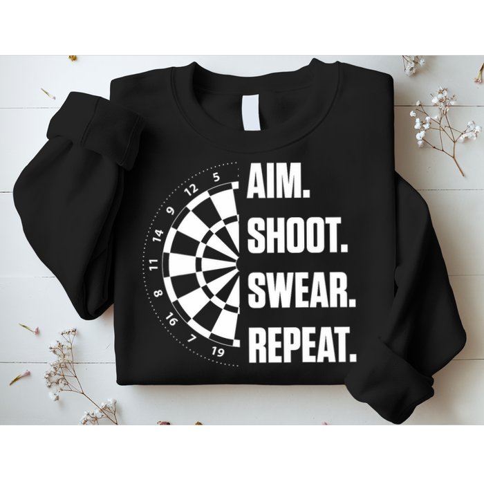 Darts Problems Dartboard Fun Hobby Dart Player Sweatshirt