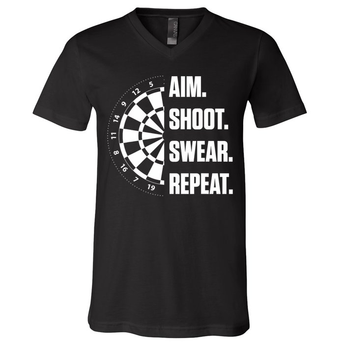 Darts Problems Dartboard Fun Hobby Dart Player V-Neck T-Shirt