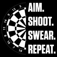 Darts Problems Dartboard Fun Hobby Dart Player Flat Bill Trucker Hat
