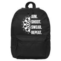 Darts Problems Dartboard Fun Hobby Dart Player 16 in Basic Backpack