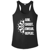 Darts Problems Dartboard Fun Hobby Dart Player Ladies PosiCharge Competitor Racerback Tank