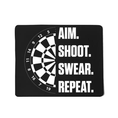 Darts Problems Dartboard Fun Hobby Dart Player Mousepad