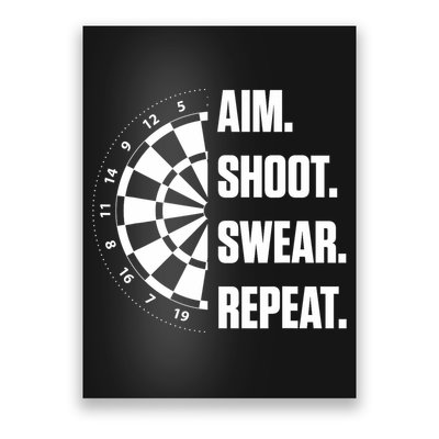 Darts Problems Dartboard Fun Hobby Dart Player Poster