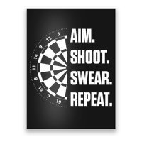 Darts Problems Dartboard Fun Hobby Dart Player Poster