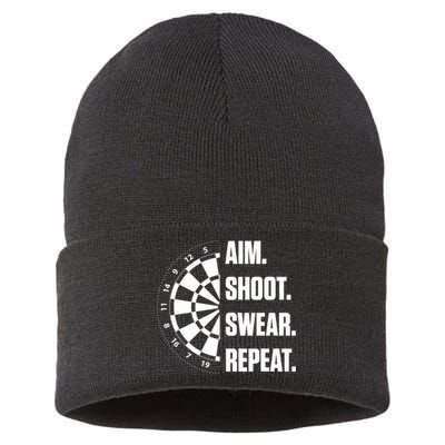 Darts Problems Dartboard Fun Hobby Dart Player Sustainable Knit Beanie
