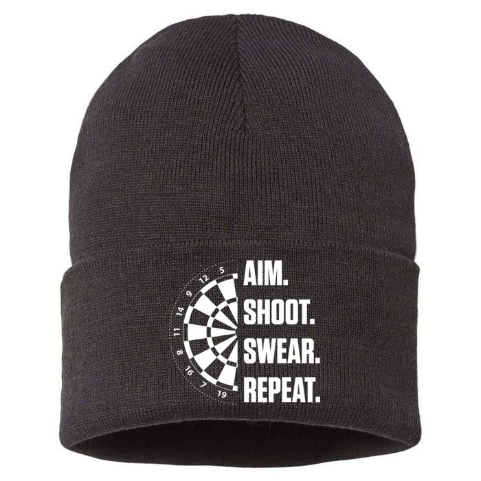 Darts Problems Dartboard Fun Hobby Dart Player Sustainable Knit Beanie
