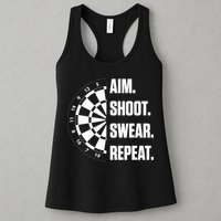 Darts Problems Dartboard Fun Hobby Dart Player Womens Tank Top