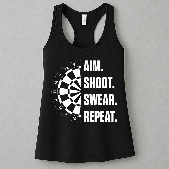 Darts Problems Dartboard Fun Hobby Dart Player Womens Tank Top
