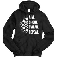 Darts Problems Dartboard Fun Hobby Dart Player Tie Dye Hoodie