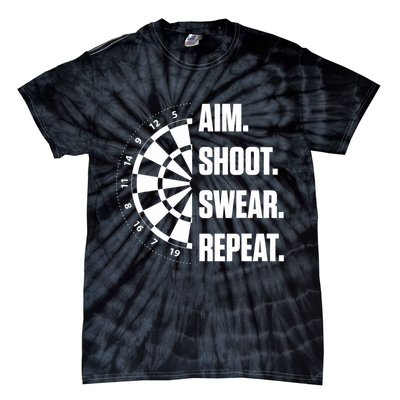 Darts Problems Dartboard Fun Hobby Dart Player Tie-Dye T-Shirt