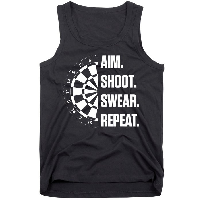 Darts Problems Dartboard Fun Hobby Dart Player Tank Top