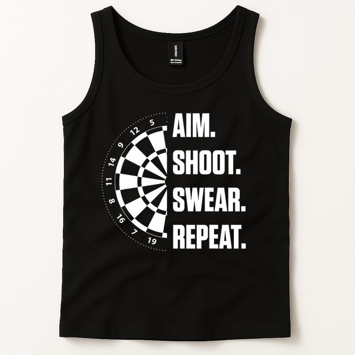Darts Problems Dartboard Fun Hobby Dart Player Tank Top