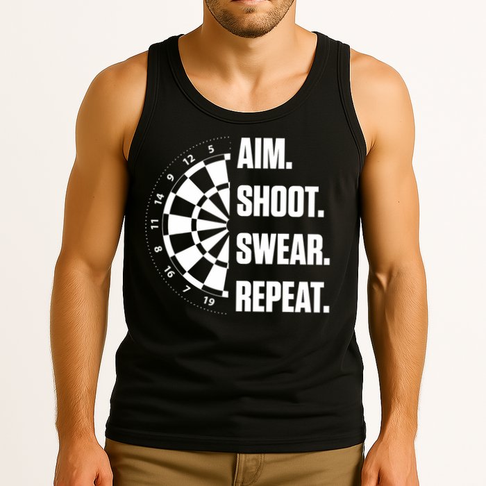Darts Problems Dartboard Fun Hobby Dart Player Tank Top
