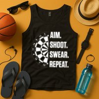 Darts Problems Dartboard Fun Hobby Dart Player Tank Top