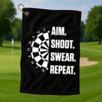 Darts Problems Dartboard Fun Hobby Dart Player Golf Towel