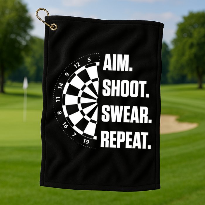 Darts Problems Dartboard Fun Hobby Dart Player Golf Towel