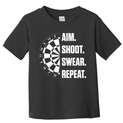 Darts Problems Dartboard Fun Hobby Dart Player Toddler T-Shirt