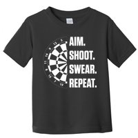 Darts Problems Dartboard Fun Hobby Dart Player Toddler T-Shirt