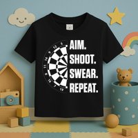 Darts Problems Dartboard Fun Hobby Dart Player Toddler T-Shirt