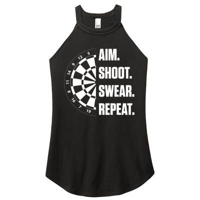 Darts Problems Dartboard Fun Hobby Dart Player Women's Perfect Tri Rocker Tank