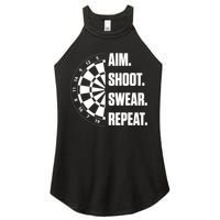 Darts Problems Dartboard Fun Hobby Dart Player Women's Perfect Tri Rocker Tank