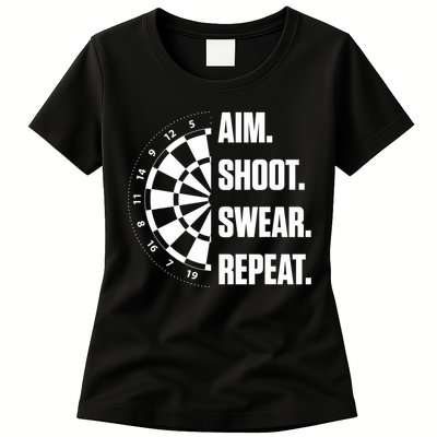 Darts Problems Dartboard Fun Hobby Dart Player Womens T-Shirt