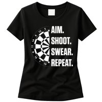 Darts Problems Dartboard Fun Hobby Dart Player Womens T-Shirt