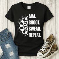 Darts Problems Dartboard Fun Hobby Dart Player Womens T-Shirt