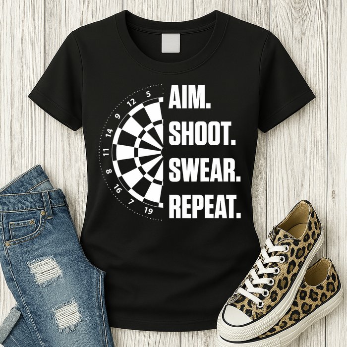Darts Problems Dartboard Fun Hobby Dart Player Womens T-Shirt