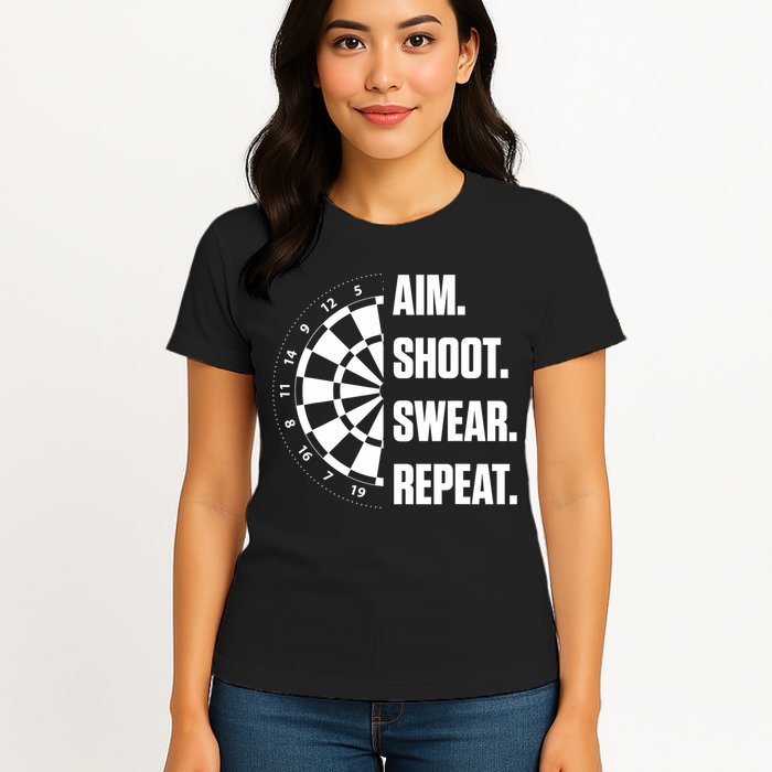 Darts Problems Dartboard Fun Hobby Dart Player Womens T-Shirt