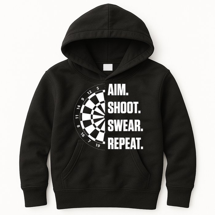 Darts Problems Dartboard Fun Hobby Dart Player Kids Hoodie