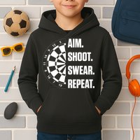 Darts Problems Dartboard Fun Hobby Dart Player Kids Hoodie