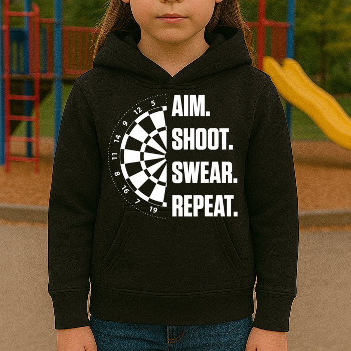 Darts Problems Dartboard Fun Hobby Dart Player Kids Hoodie